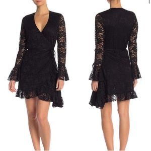 We Are Hah Noir Star Wrap Dress size large only worn once